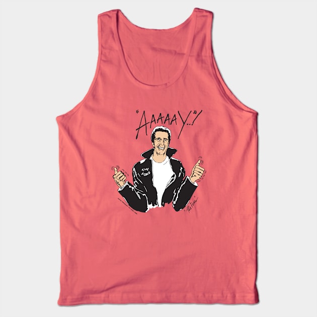 The Fonz - Aaaaay! Tank Top by Chewbaccadoll